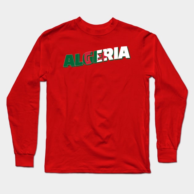 Algeria Vintage style retro souvenir Long Sleeve T-Shirt by DesignerPropo